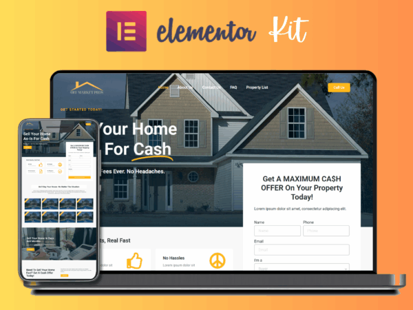 Real Estate Wholesaler Elementor Kit